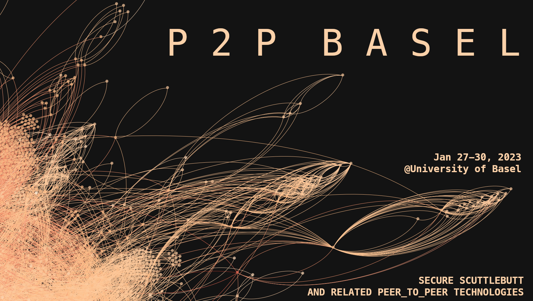 picture of a banner or logo from P2P Basel 2023
