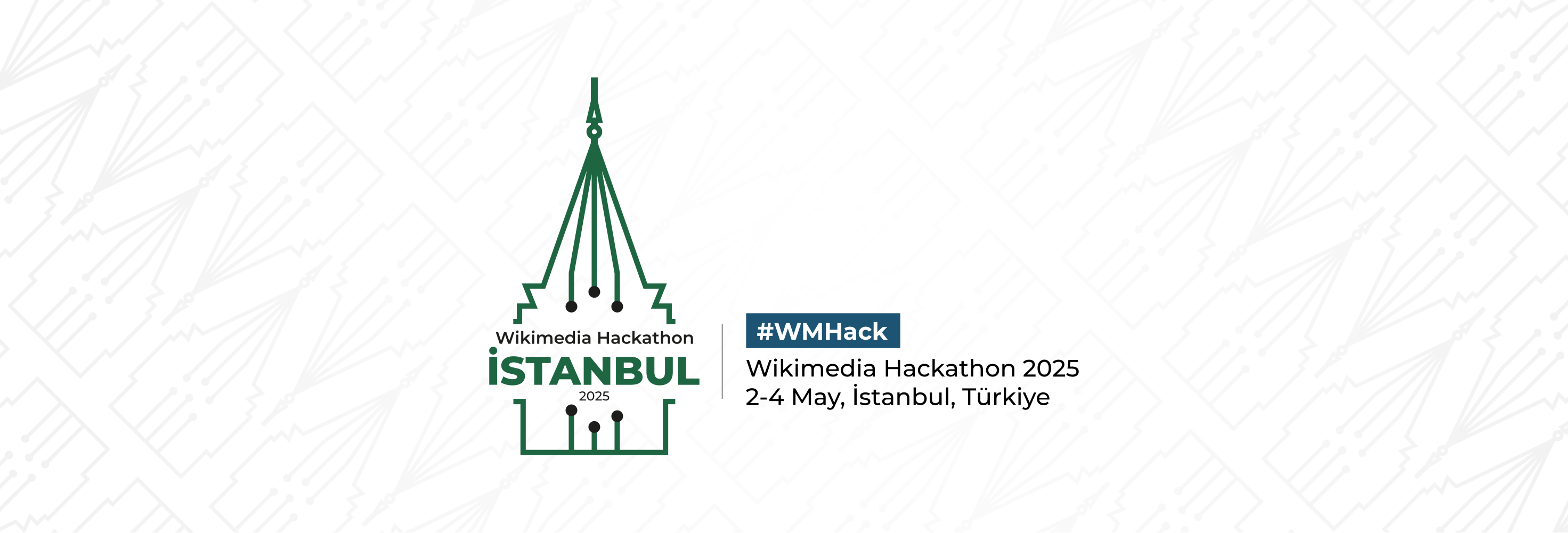 picture of a banner or logo from Wikimedia Hackathon 2025