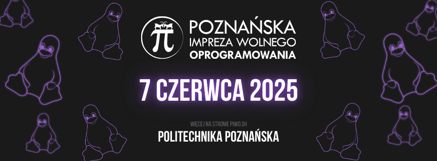 picture of a banner or logo from Poznańska Impreza Wolnego Oprogramowania 2025