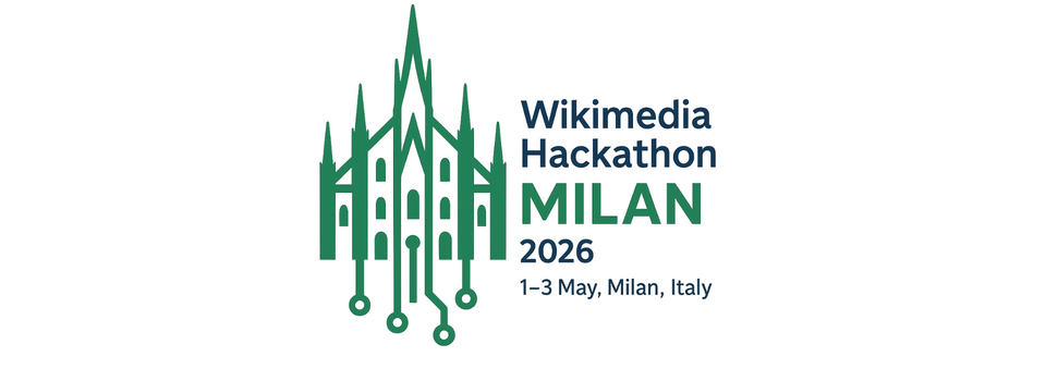 picture of a banner or logo from Wikimedia Hackathon 2026