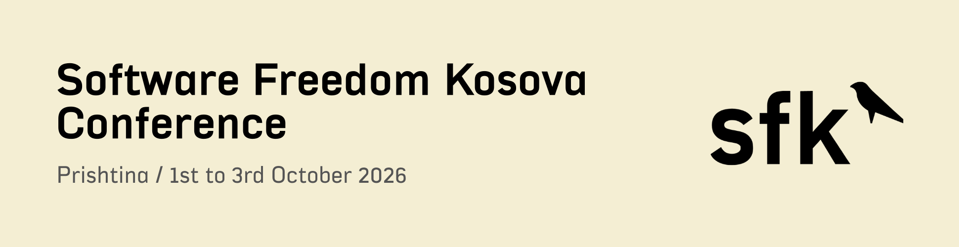 picture of a banner or logo from Software Freedom Kosova