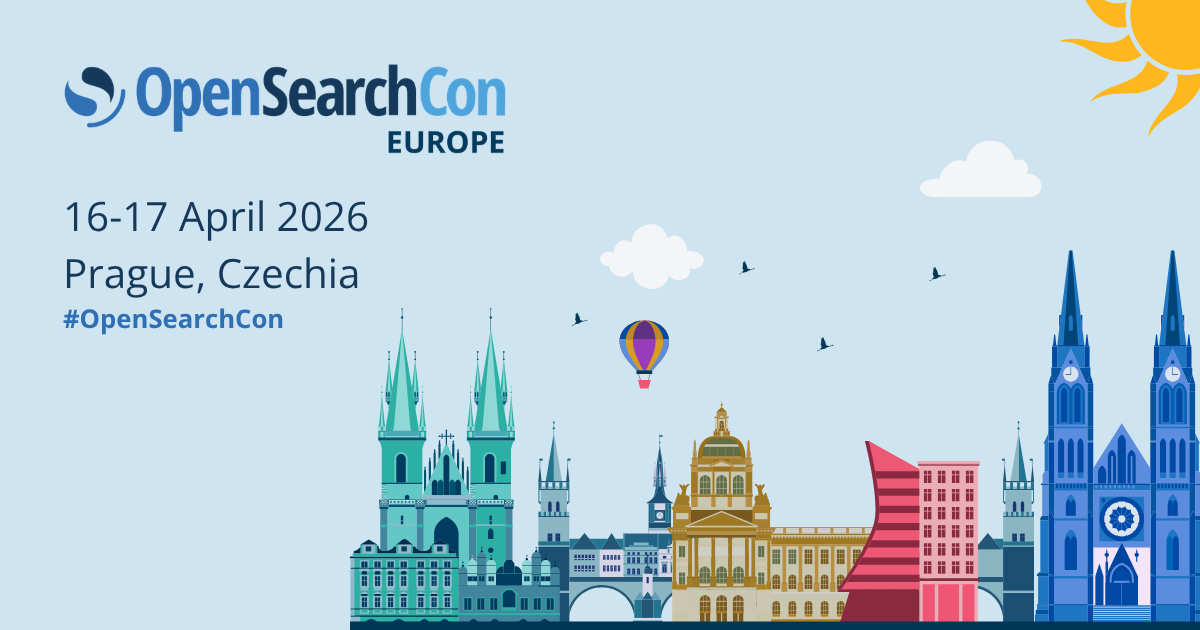 picture of a banner or logo from OpenSearchCon Europe 2026