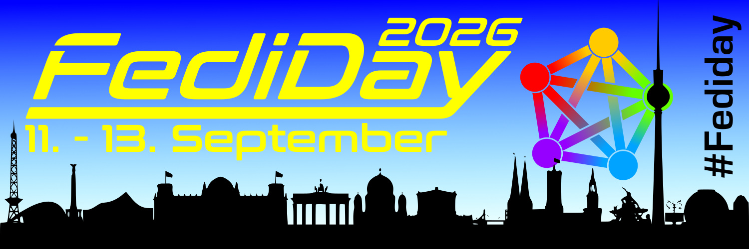 picture of a banner or logo from Berlin FediDay 2026