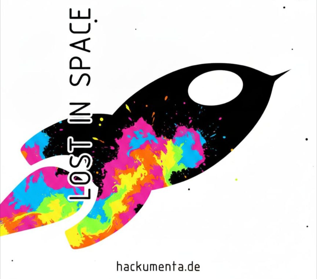 picture of a banner or logo from Hackumenta - lost in space