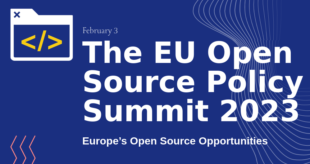 picture of a banner or logo from The EU Open Source Policy Summit 2023